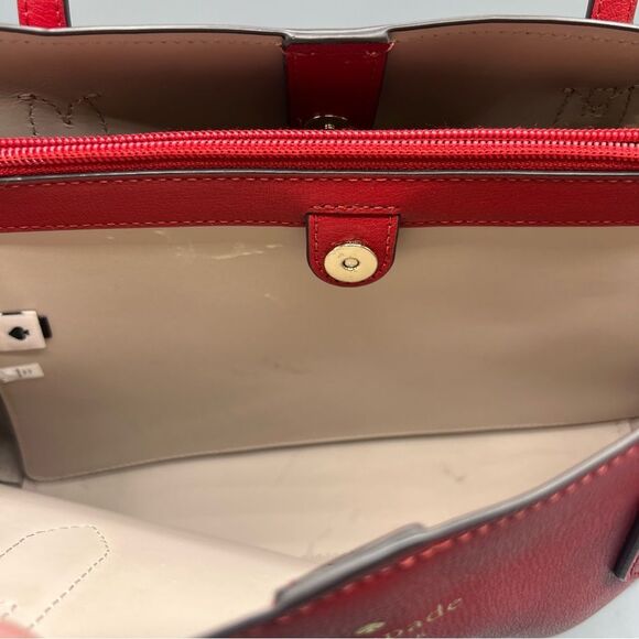 Kate Spade New York Harper Satchel Bag Candied Cherry - Picture 7 of 9